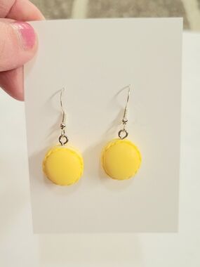 Yellow Macaron Dangle Earrings - Women Jewelry